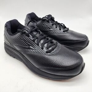 Brooks Addiction Walker 2 Sneakers Women's 10 Black Leather Walking Shoes